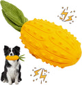 Squeaky Dog Chew Toys, Strong Tough Dog Toy with Natural Rubber, Teething Chew Toys for Small Medium Large Breeds, Kiwano Horned Cucumber Shape
