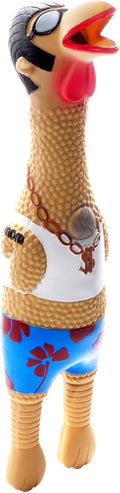 Latex Squeaky Rubber Chicken Dog Toy, Funny Interactive Holiday Toy for Dogs, Large Size